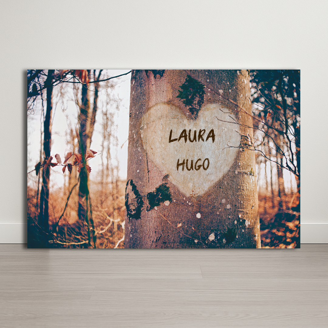 Lienzo Personalizado Arbol Tallado