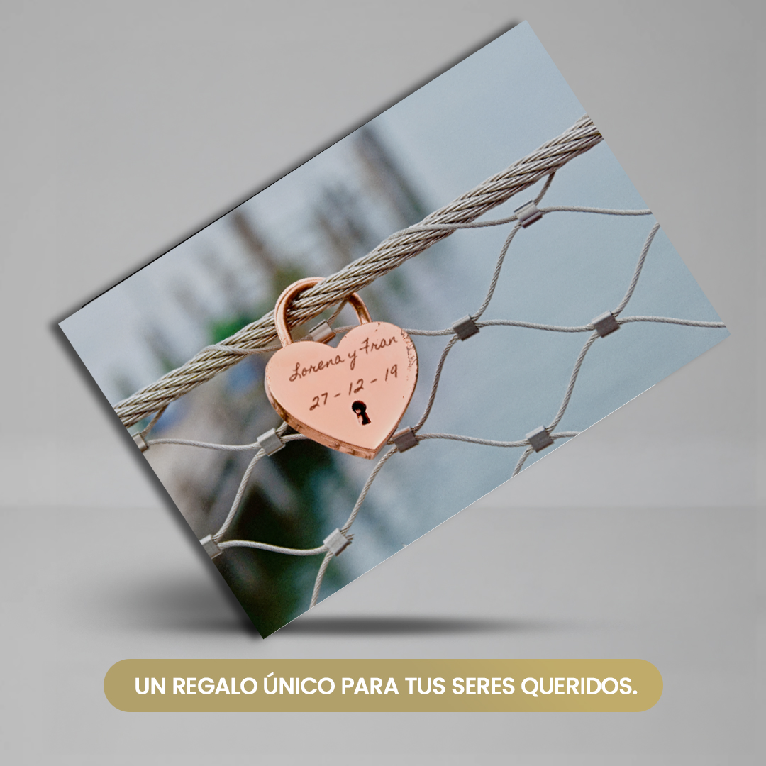 Lienzo Personalizado Candado con nombres